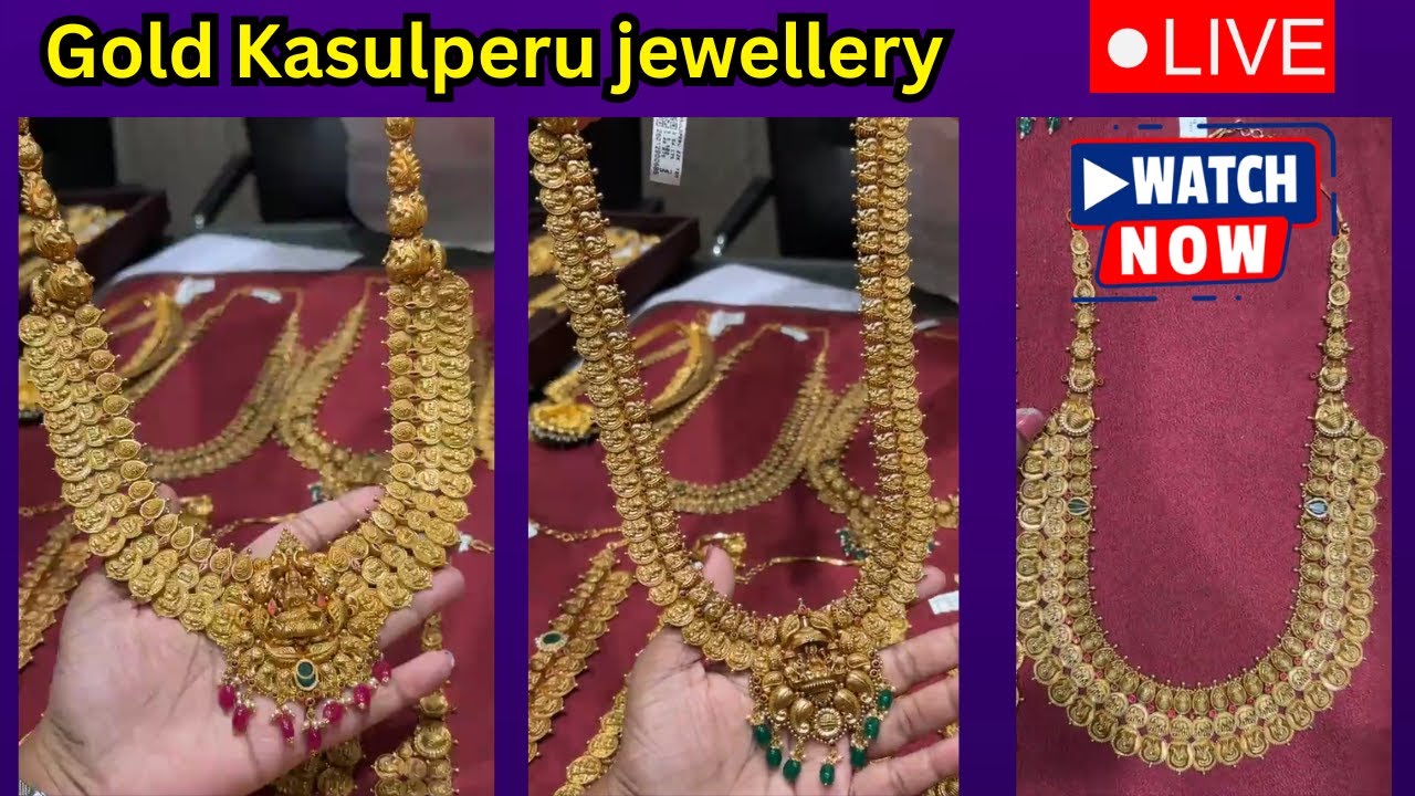 Kasulaperu  | Lightweight necklaces | |  Mukunda Jewellers  #lightweightjewellery@Bride Essentials​