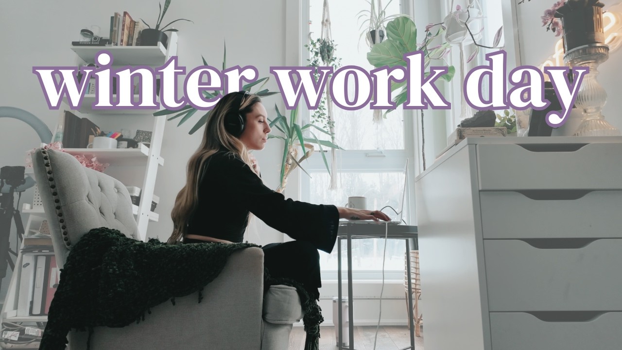 Winter Work From Home Day | Desk & Office Tour