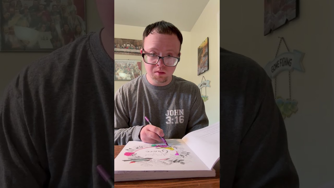 A  Garland of grace Christian art coloring video 