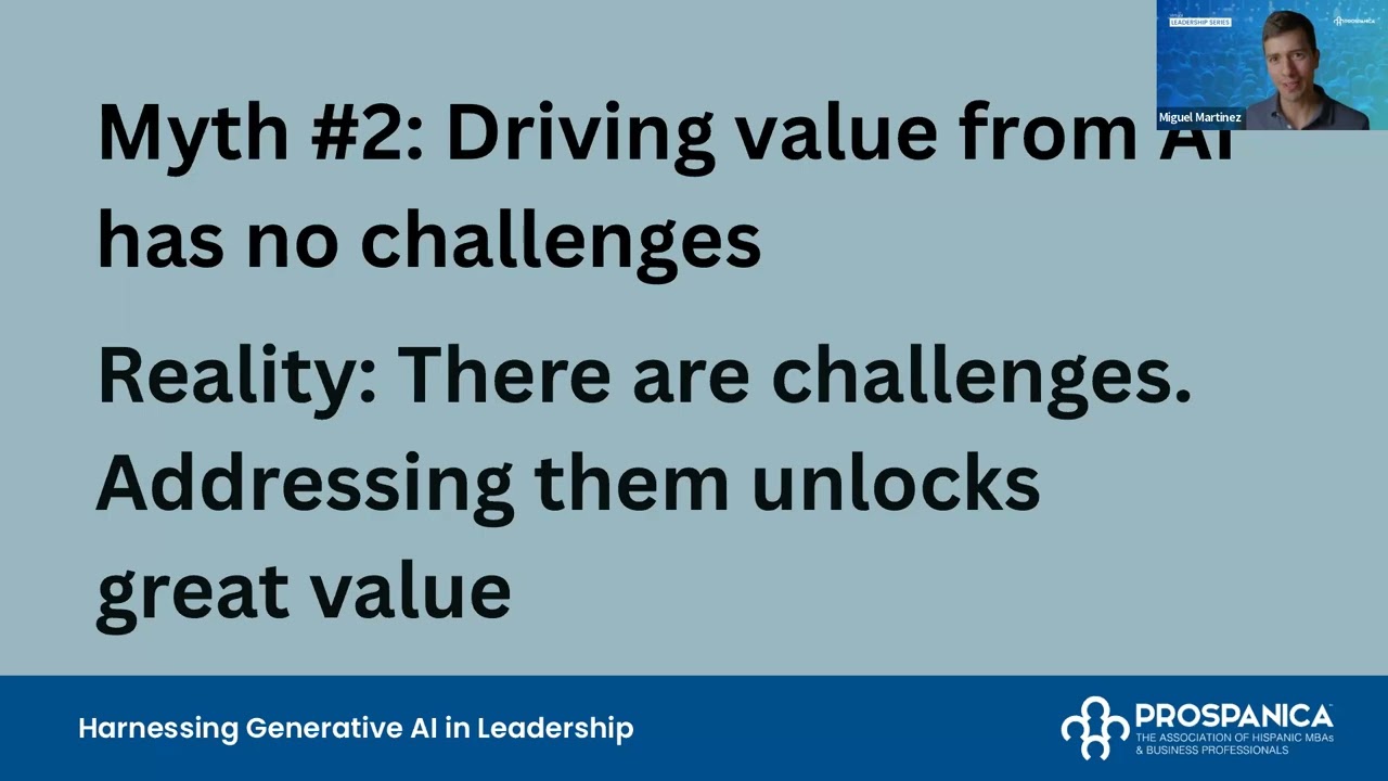 Prospanica Webinars - Harnessing Generative AI in Leadership (Leadership Series)
