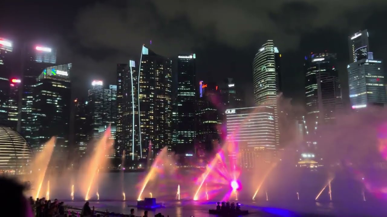 Singapore Spectra Light Show Part II Marina Bay Sands #singapore #marinabaysands 