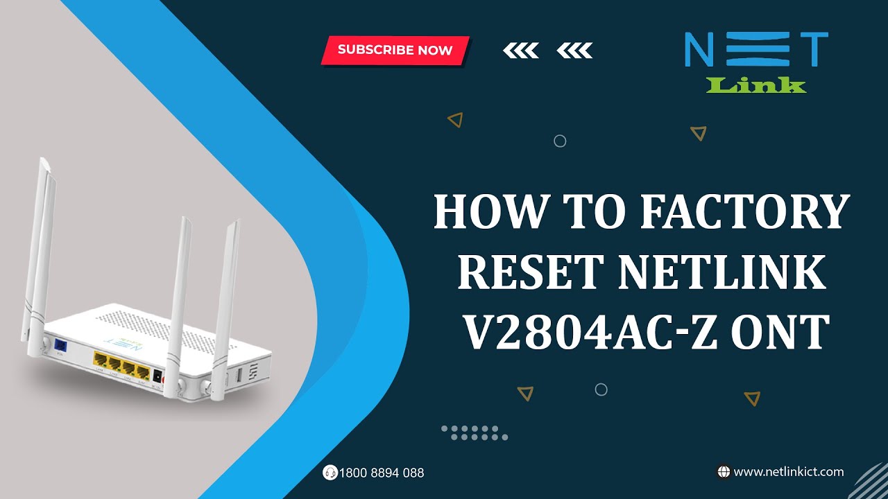 How to Factory Reset Netlink V2804AC-Z? Informative video-173