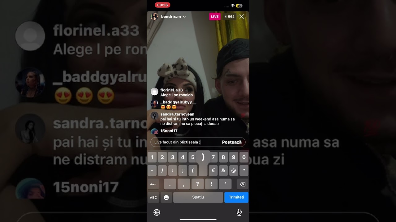 Rava live pe Instagram împreună cu Bondrea (25.05.2023)