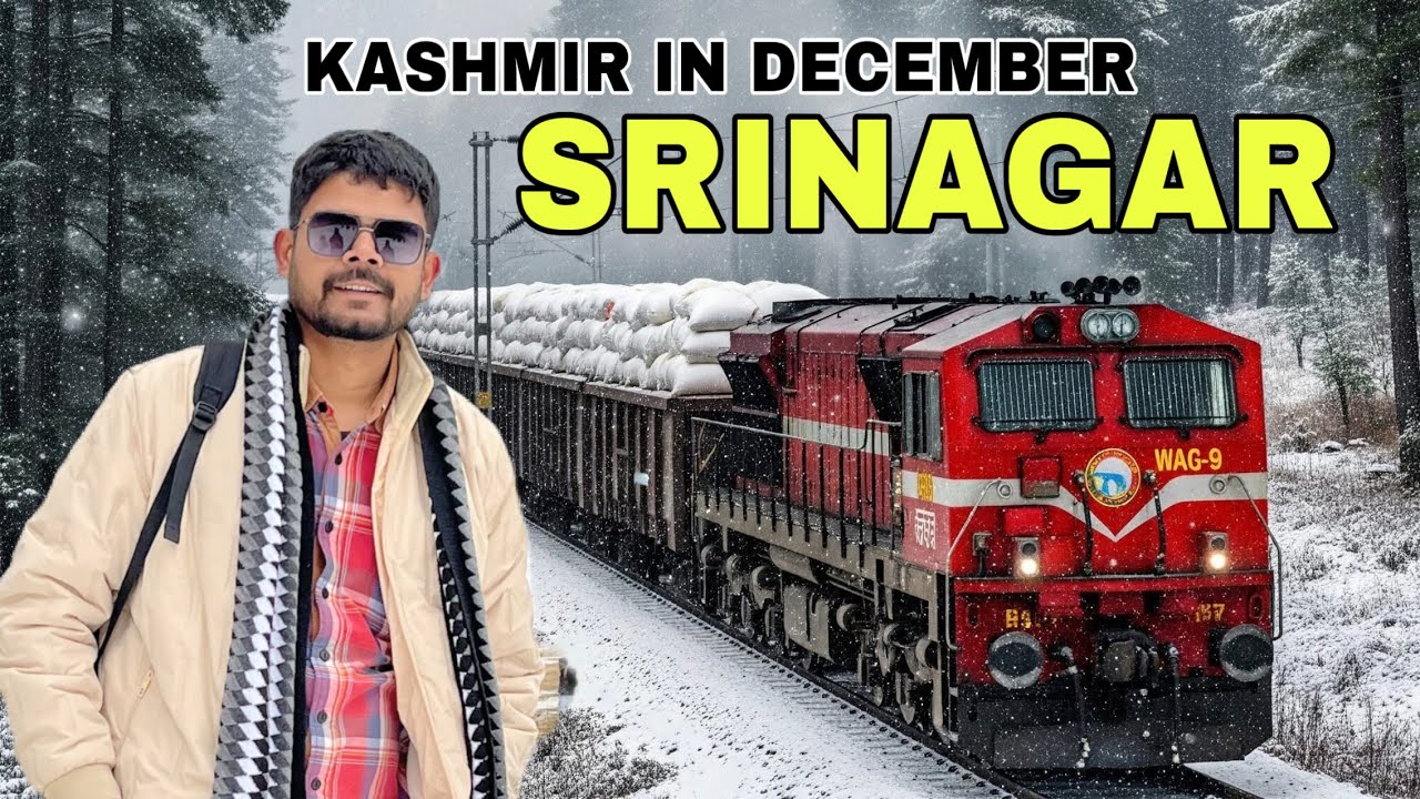 Srinagar Kashmir in December | 🥶 Frozen Dal Lake | Lal Chowk Market Srinagar 