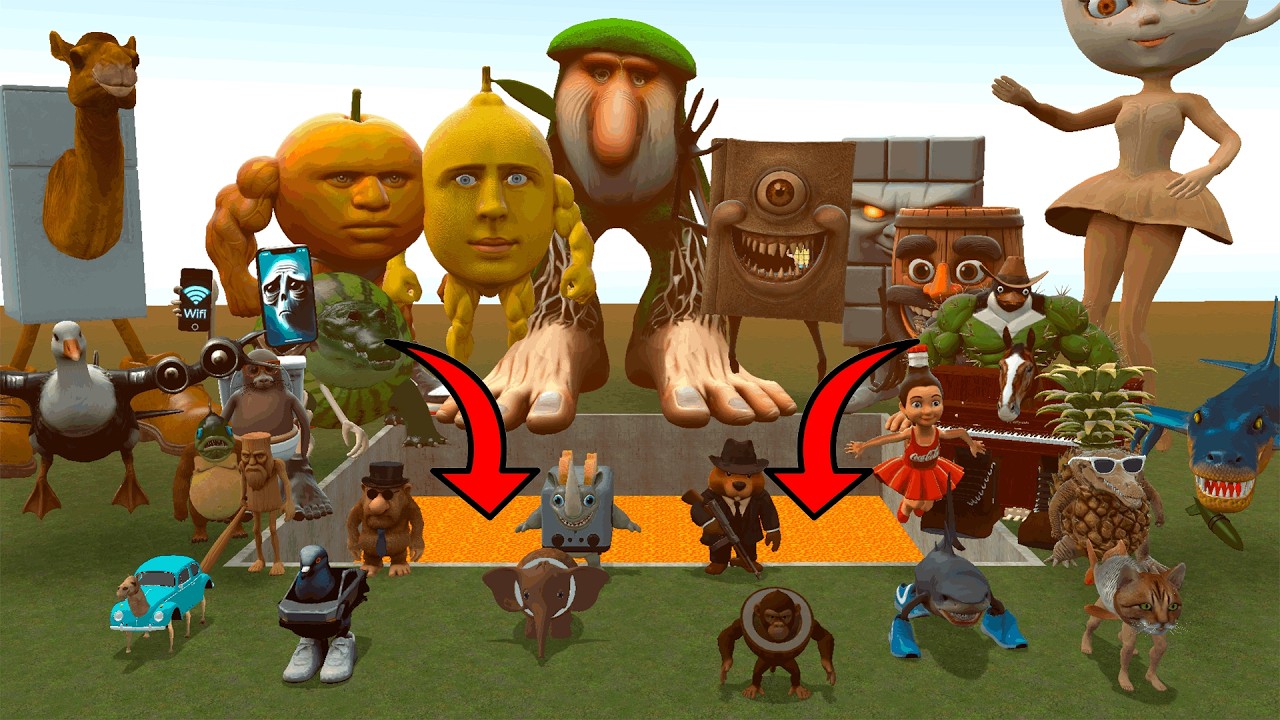 SPARTAN KICKING ALL ITALIAN BRAINROT IN MEGA LAVA PIT IN GMOD!