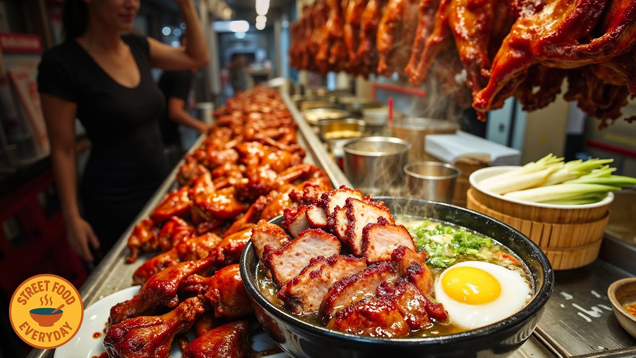 You CAN'T Stop Drooling with Street Foods/ Braised Duck Noodles and Chicken Rice