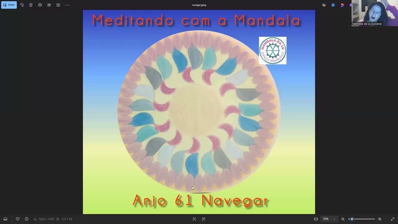 Meditando com a Mandala Anjo 61 Navegar