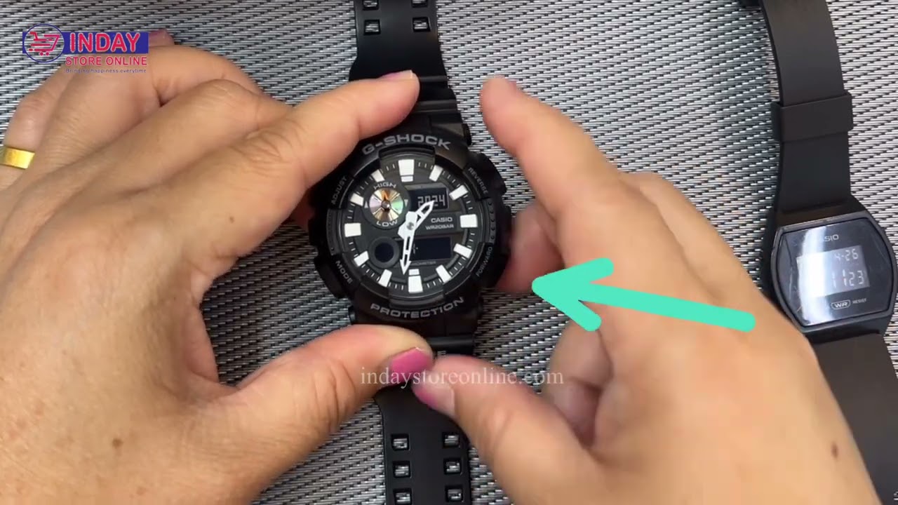 How to adjust time G-Shock GAX-100B-1A after change battery