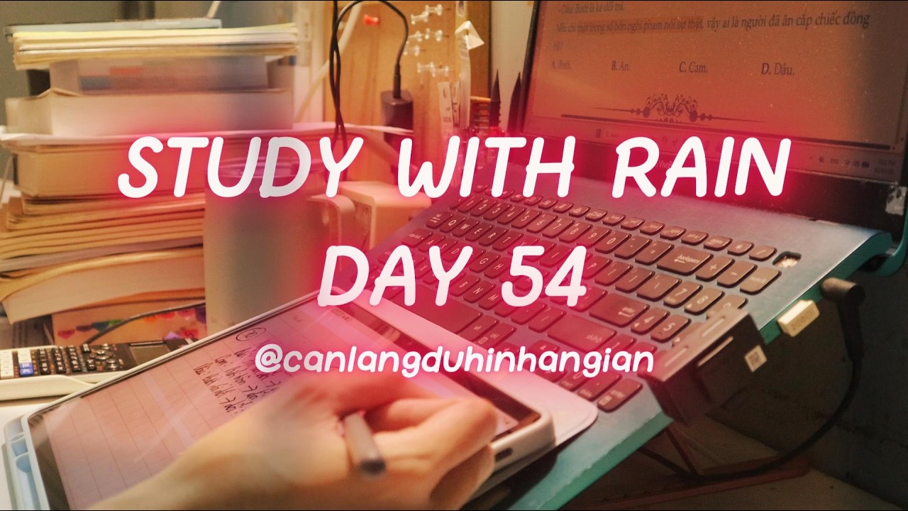DAY 54 || 1000 DAYS CHALLENGE | Ôn ThS.DLS, IELTS, HSK, JOB | RAIN SOUND | LOFI MUSIC | STUDY SERIES