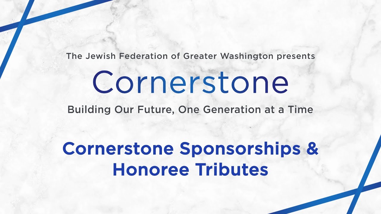 Cornerstone 2025 Sponsorships & Honoree Tributes