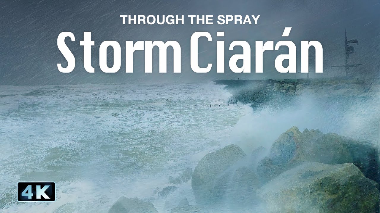 Storm Ciarán @ Westward Ho! (4k)