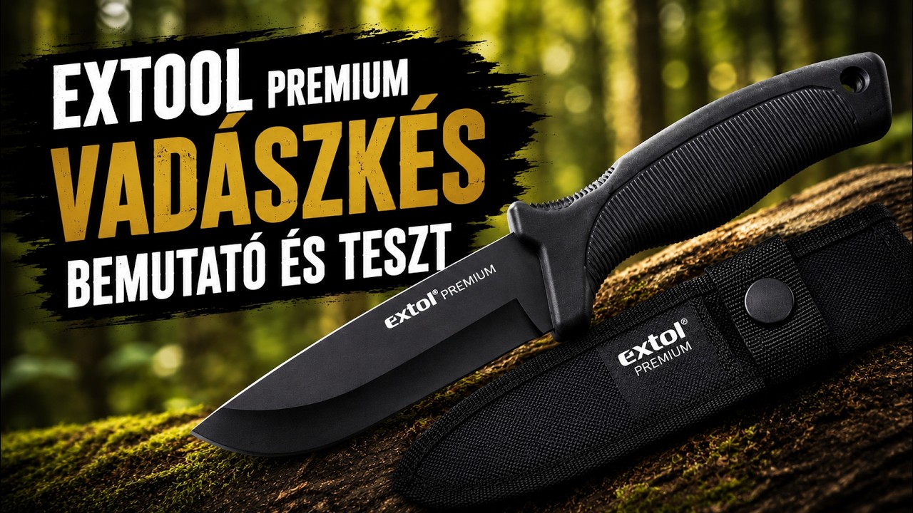 Extol Premium Vadász Kés Bemutató és Teszt