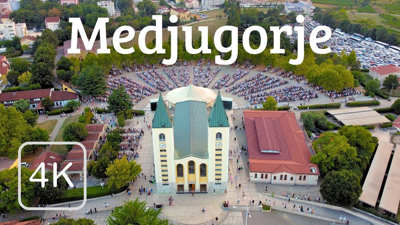 Međugorje aerial tour - 4K drone view