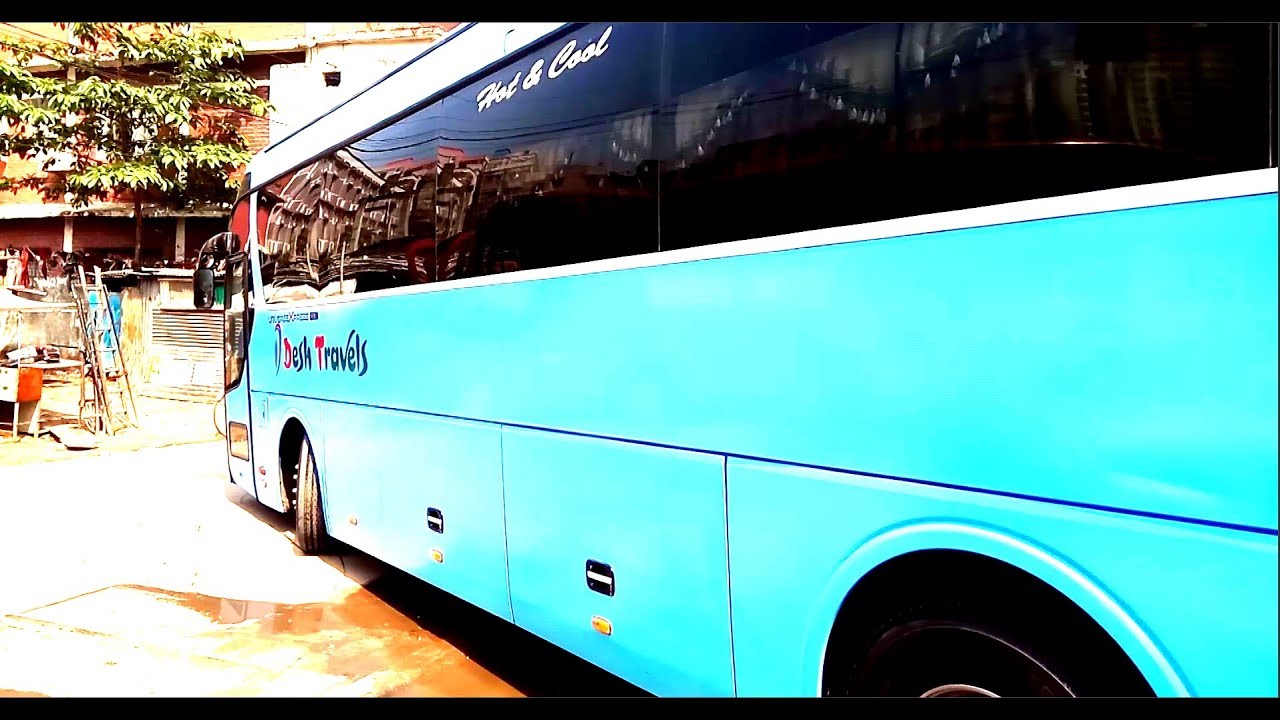 Desh Travels | Hyundai bus interior & exterior full review | Dhaka - Rajshahi - Chapainababganj