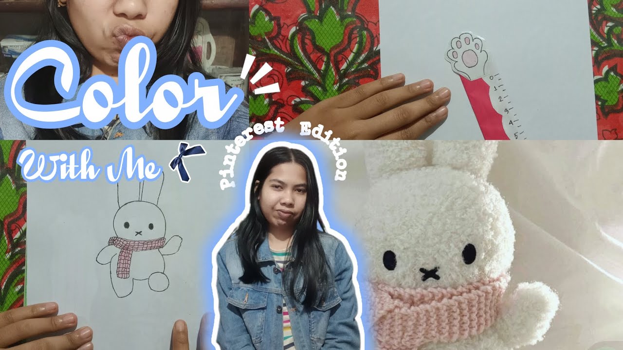 °Color With Me 🎨 | Pinterest Inspired Plushie Drawing & Coloring | Cozy Art Vlog°