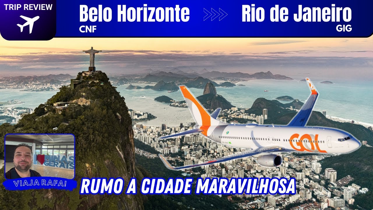 Como é viajar com a GOL de BH para o RJ | CFN - GIG | Viaja Rafa