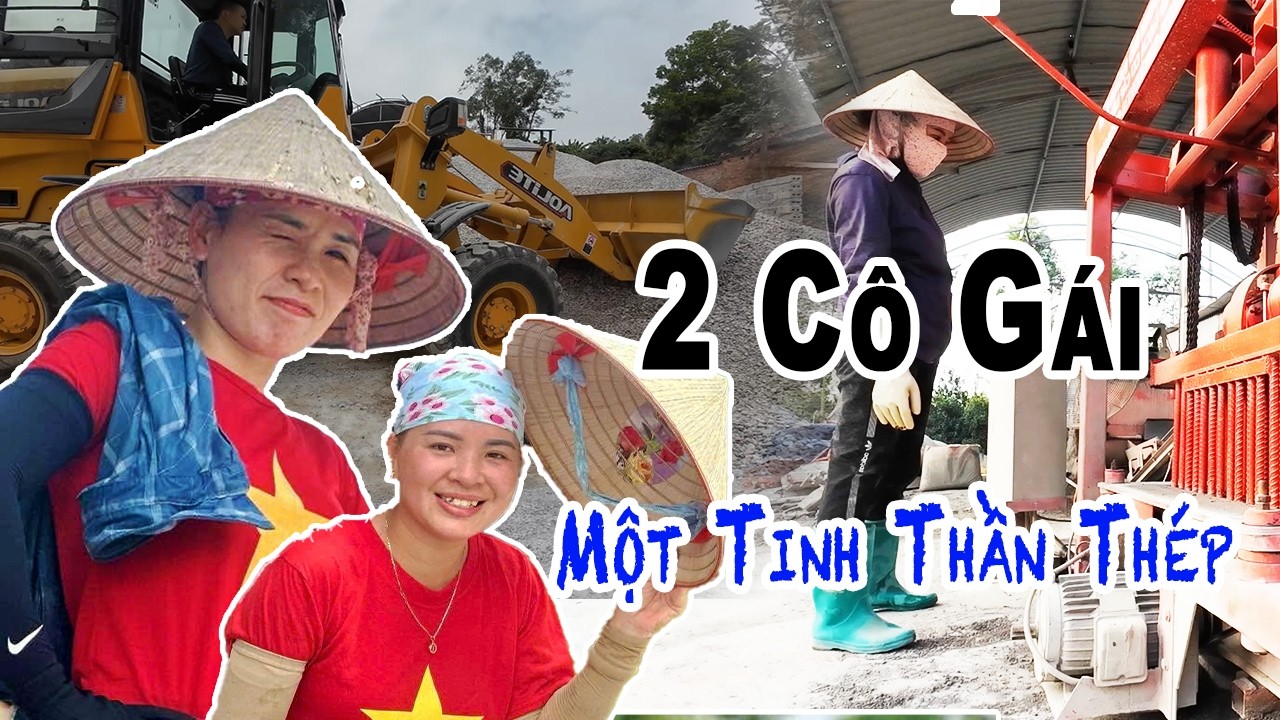 Hai Bóng Dáng Nhỏ Bé – Làm Nên Hàng Trăm Viên Bê Tông Chắc Nịch