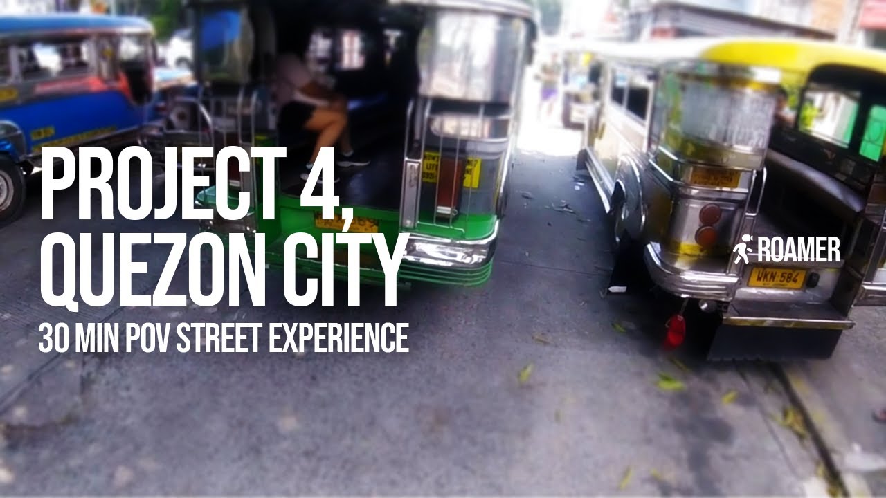 Project 4, Quezon City, 6KM Walking Tour 🇵🇭 – 30 Min POV Street Experience