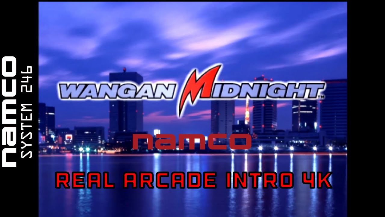 Wangan Midnight Namco System 246 real arcade intro 4K 60 FPS English version RARE