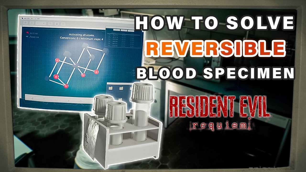 Как решить обратимую головоломку с образцом крови ► Resident Evil Requiem