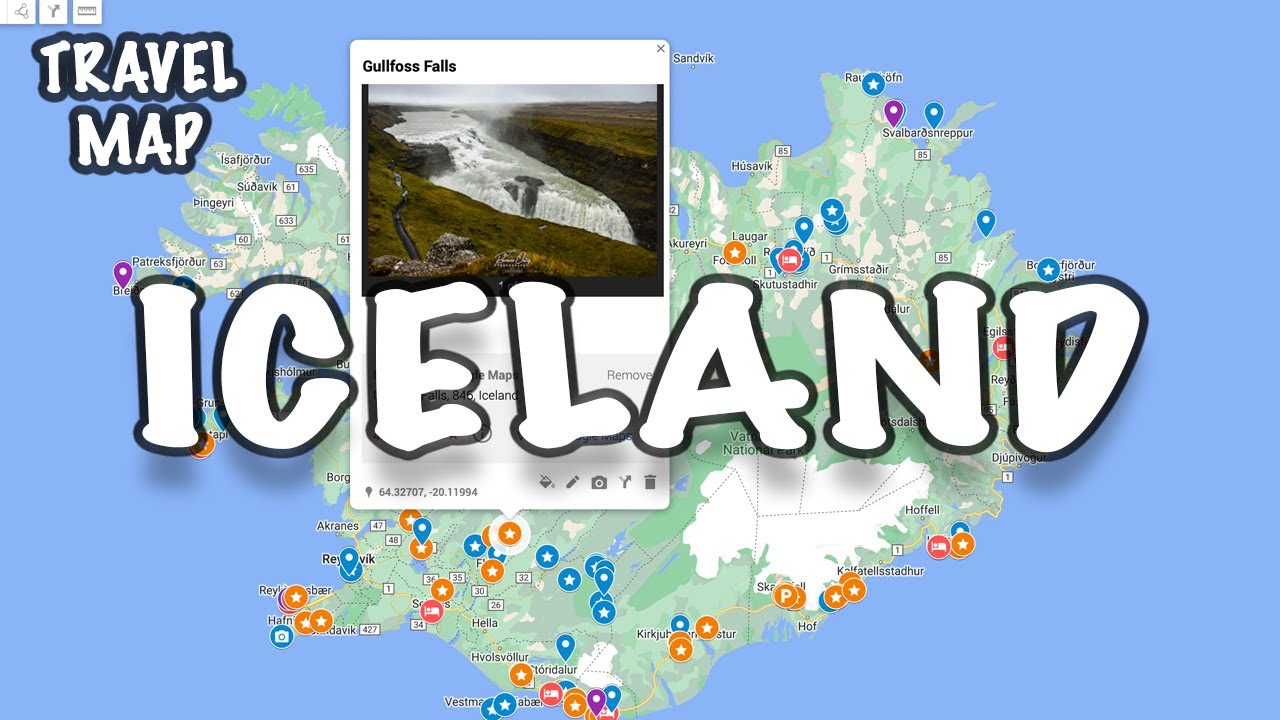 The BEST of Iceland Map