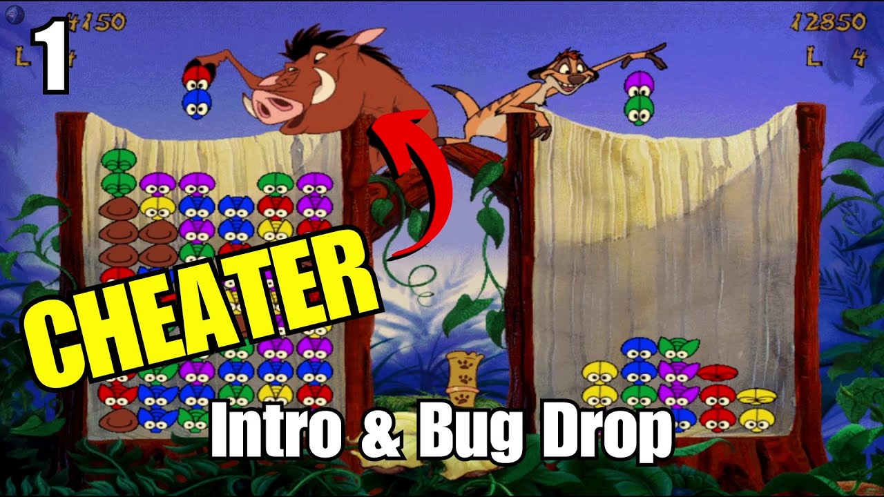 [Part 1] GAMEBREAK! Timon and Pumbaa's Jungle Games - Bug Drop (No Commentary)