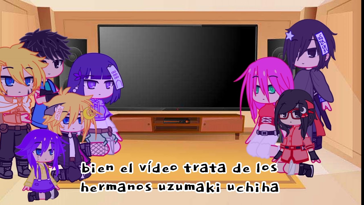 Dimension AU reaccionan a 1 video de los hermanos uzumaki uchiha(AU)//leer descripción