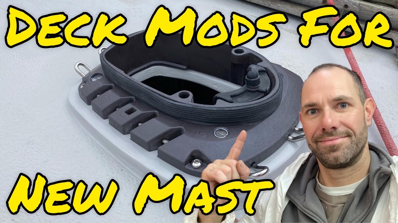Deck Mods to fit a New Mast - New Selden Deck Ring (Project Lottie Ep16)
