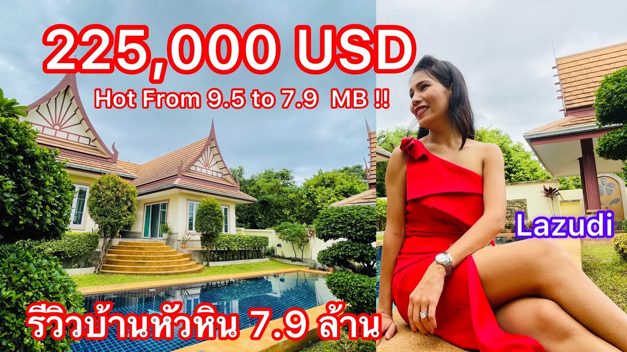 (SOLD) EP 147 GREAT VALUE THAI-BALINES STYLE POOL VILLA ON 1248 SQM PLOT PRANBURI THAILAND PROPERTY