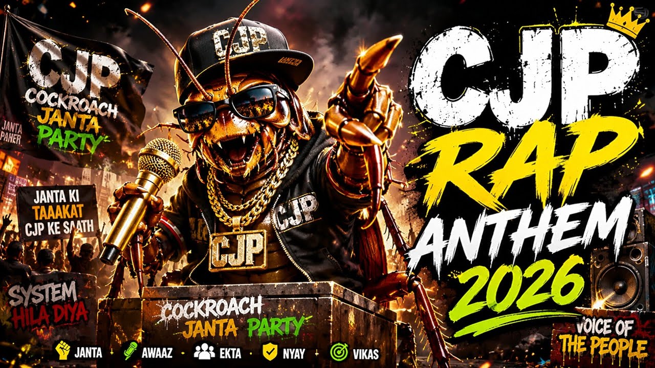 🪳 Cockroach Janta Party Rap Song 2026 🔥 | CJP Official Anthem | Desi Political Rap Song 