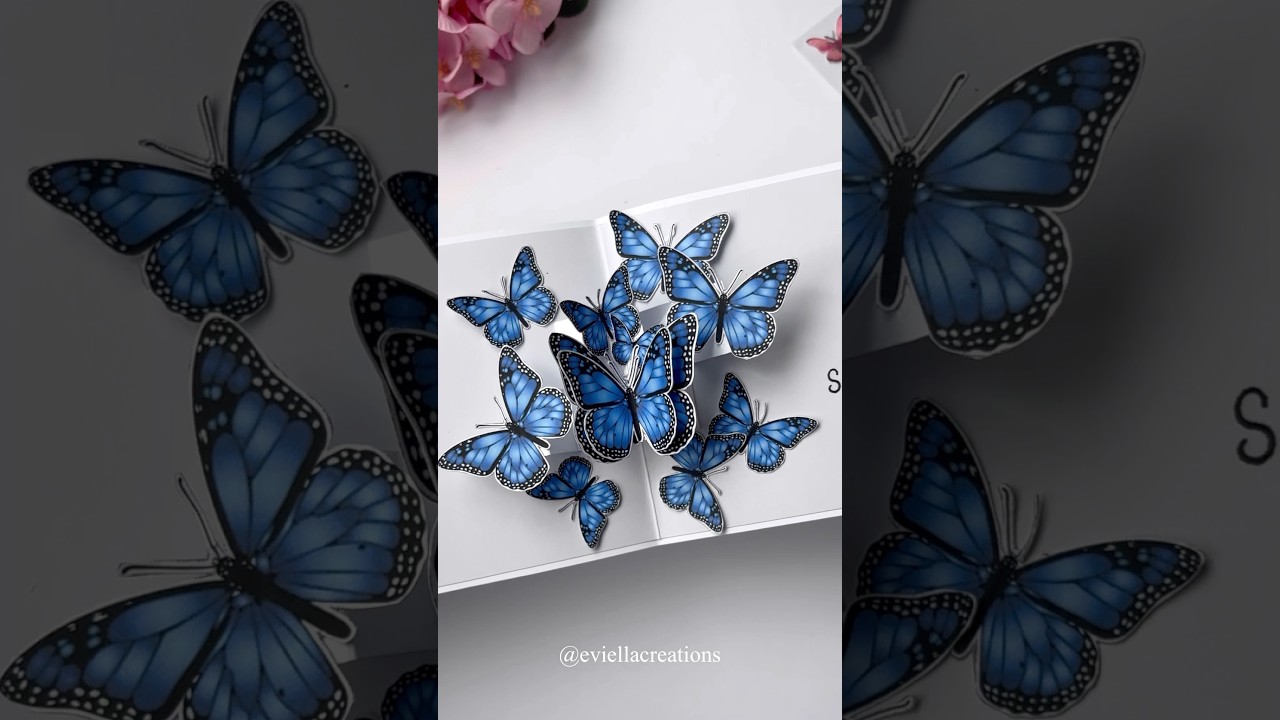 Diy Popup butterfly card idea 🦋✨