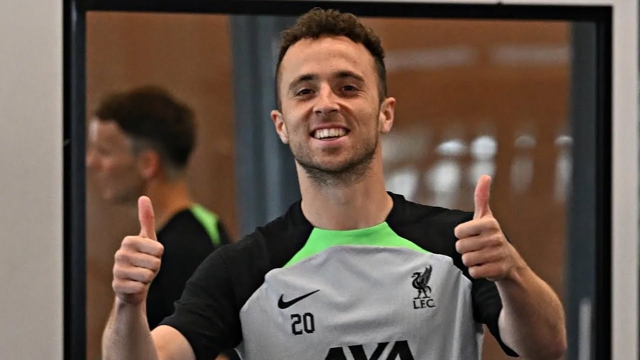 4 Minutes Of Diogo Jota Happy Moments With His Liverpool Teammates ❤️.