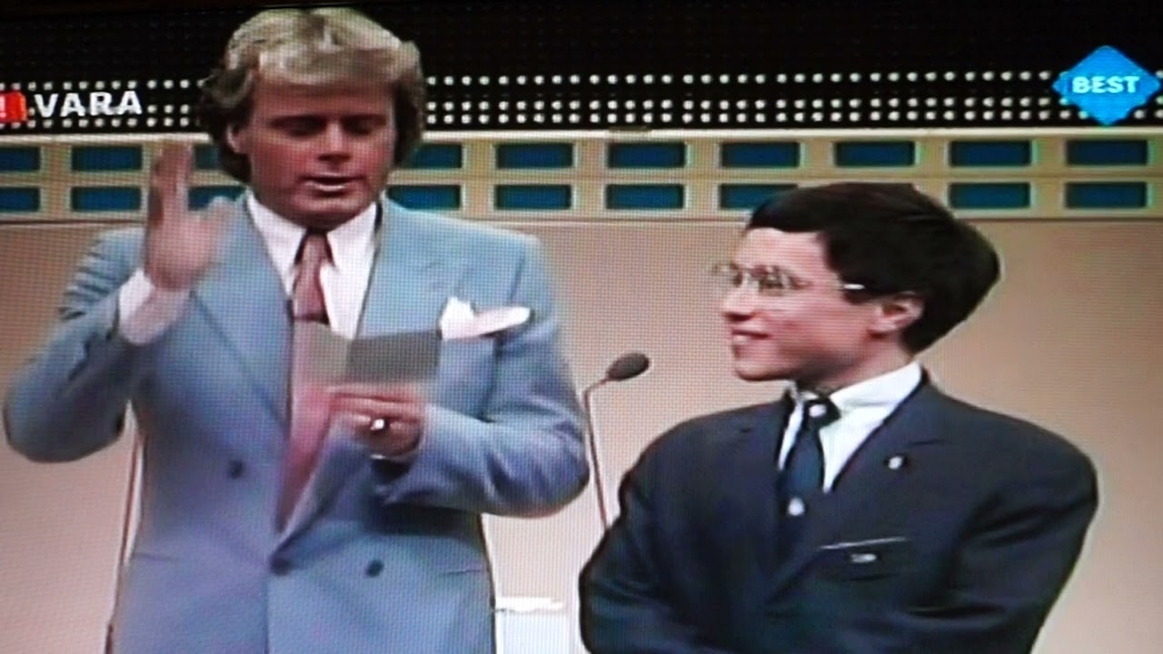 Vijf tegen vijf spelprogramma met Willem Ruis en de kandidaten jaar 1984