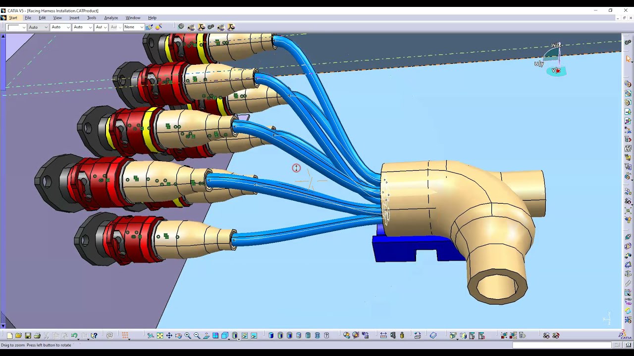 Проектирование электропроводки Catia V5 — Учебное пособие по проектированию автомобильной электро...
