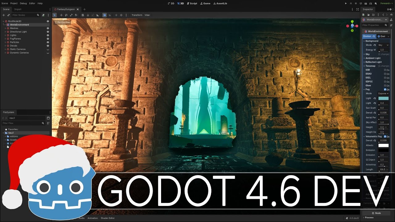 Godot 4.6 — финальный релиз DEV!