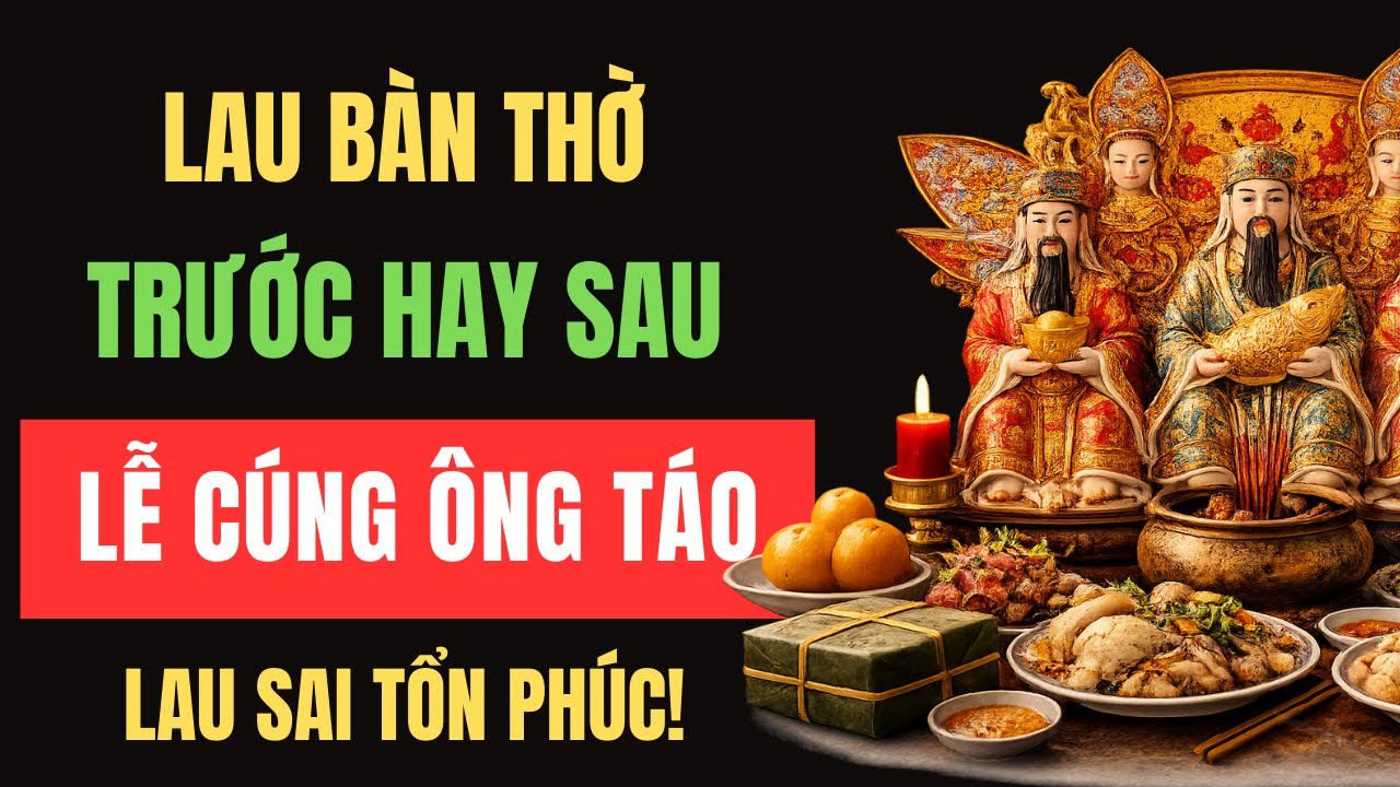 Lau Bàn Thờ Trước Hay Sau Lễ Ông Công Ông Táo? Làm Sai Coi Chừng Hao Phúc