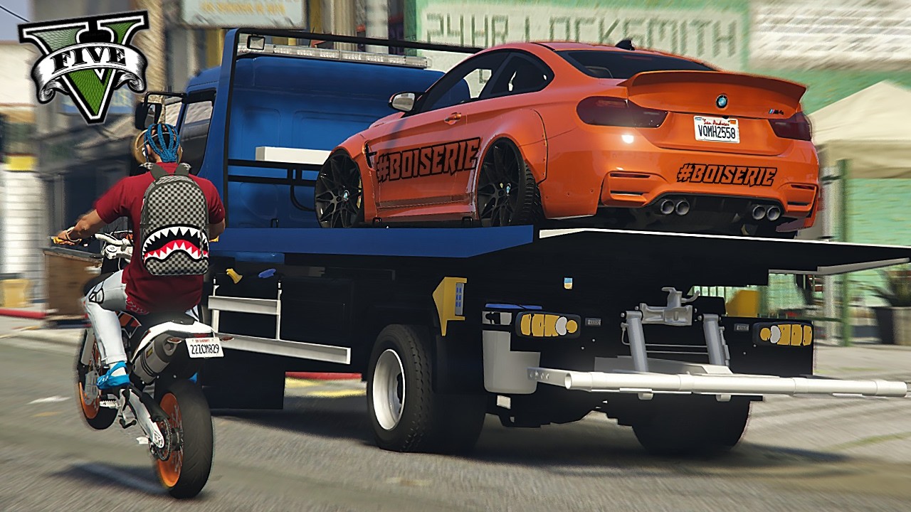 BRAQUAGE BMW M4 F82 DE LA BOISERIE EN KTM | GTA V RP MOD