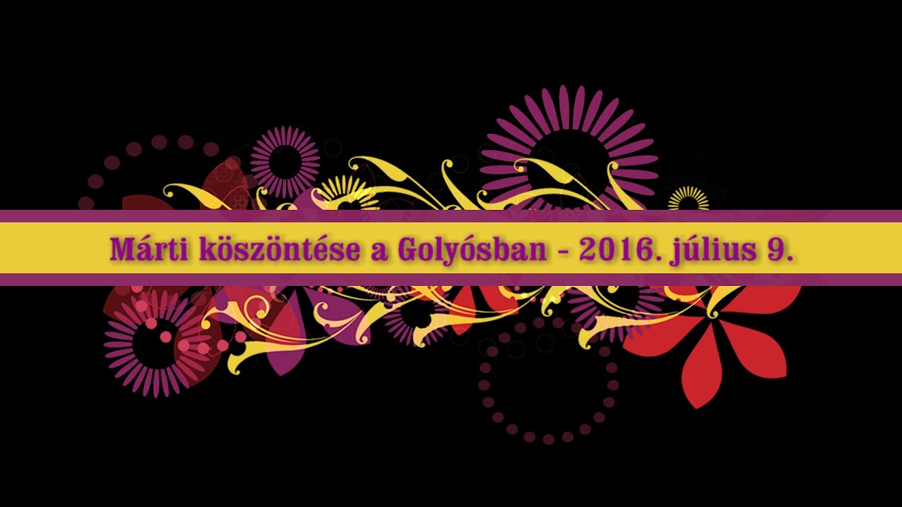 Márti köszöntése - előzetes