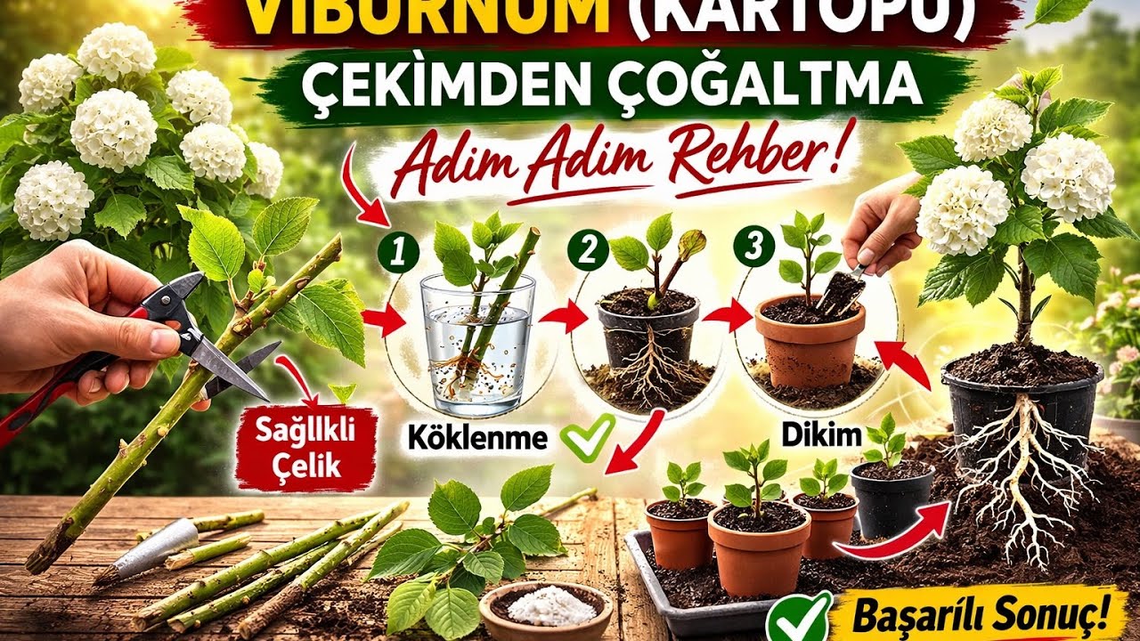 Viburnum tinus Nasıl Köklendirilir? Adım Adım Anlatım