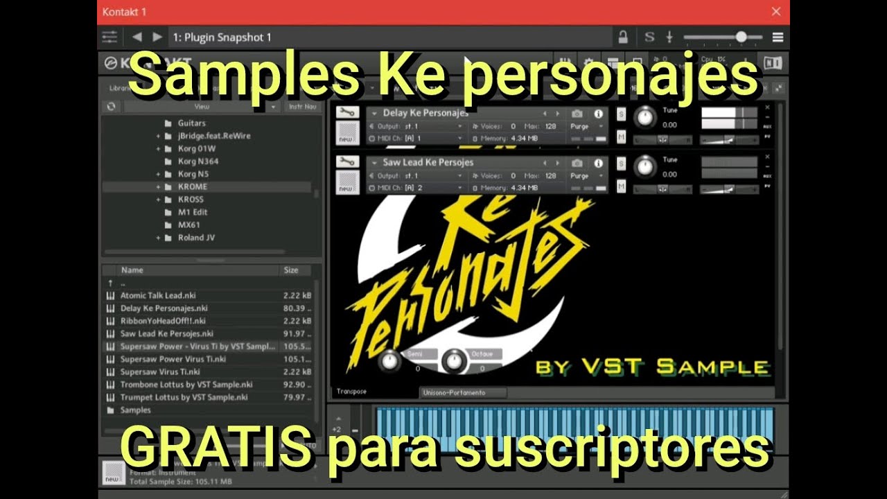 Par de Samples Ke personajes