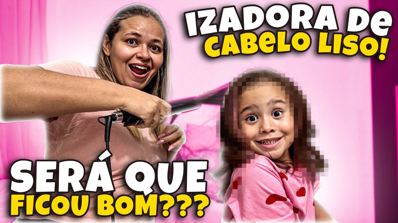 FIZ CHAPINHA DUAS VEZES NO CABELO DA IZADORA NO MESMO DIA! *prefere Izadora com cachos