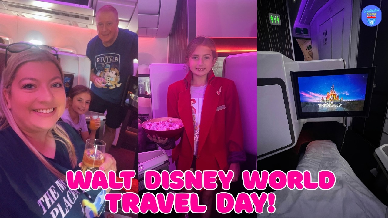 ДЕНЬ ПУТЕШЕСТВИЯ В WALT DISNEY WORLD! Virgin Atlantic Upper Class ✈️✨🏰