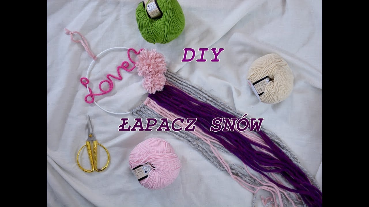 Proste DIY jak zrobić łapacz sn&oacute;w z imieniem - Githagoart