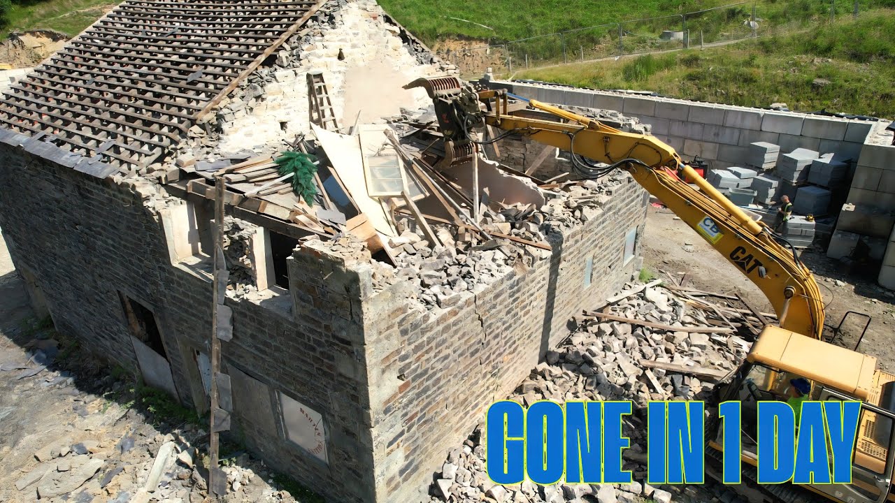 The Farm 5 - How we Demolished our 200 year old Farmhouse & Barn