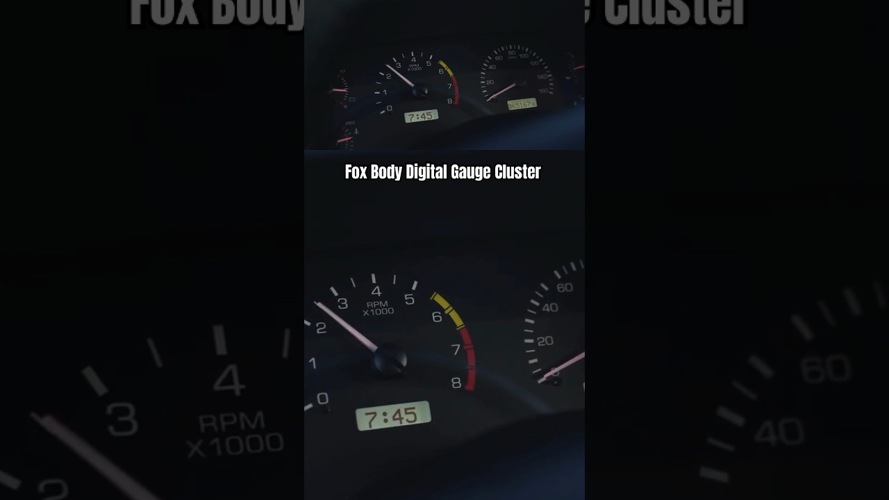 Did you know we offer a factory style digital gauge cluster for the Fox Body? #latemodelresto