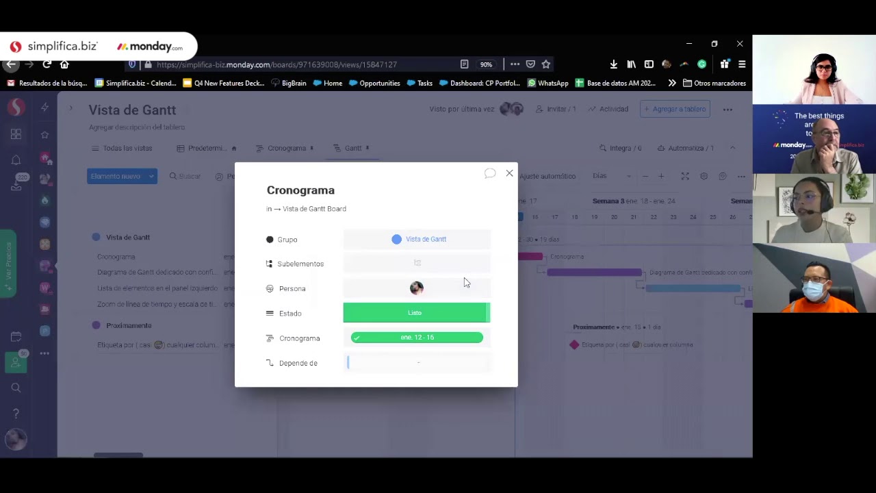 Viernes de Monday – La nueva vista de Gantt