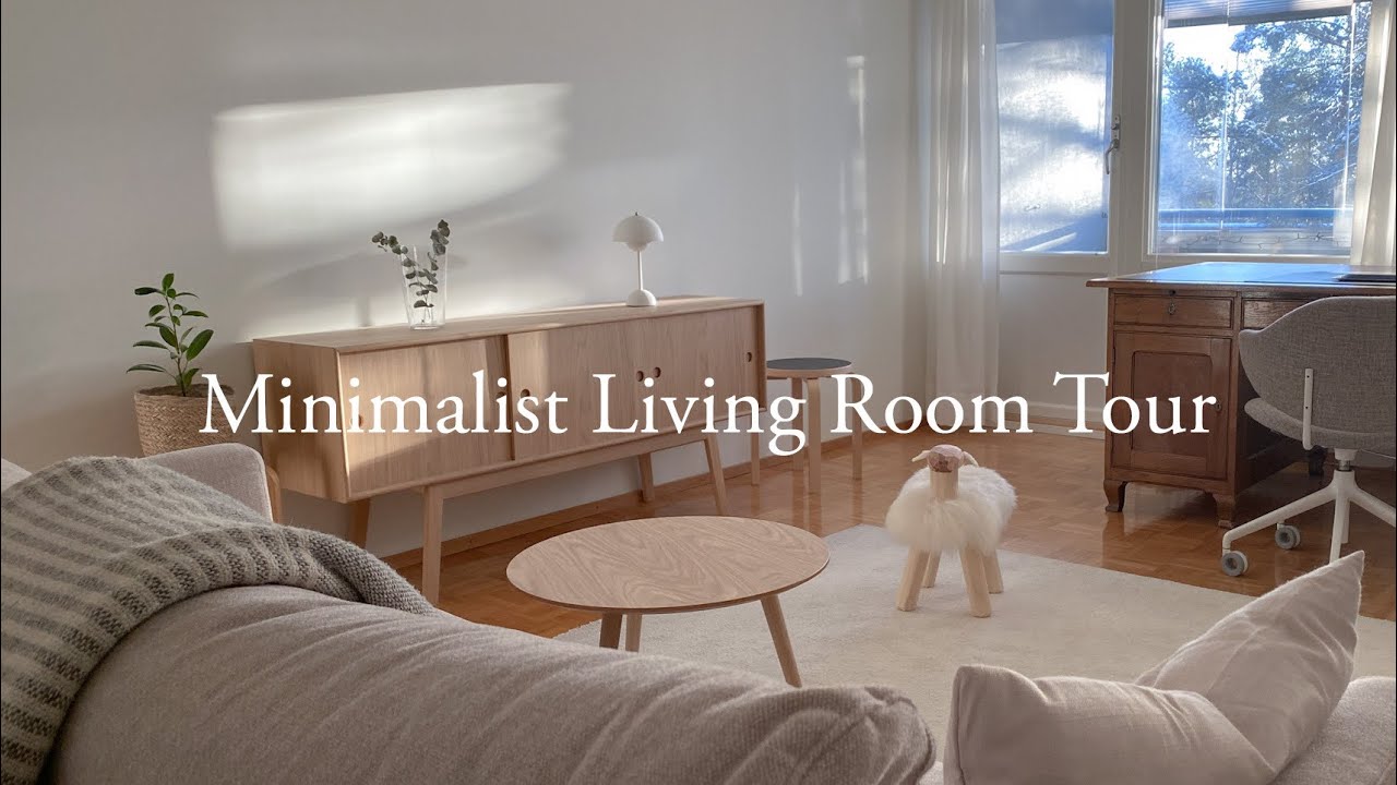 Living Room Tour | Minimalist Scandinavian Living Room | Home in Finland