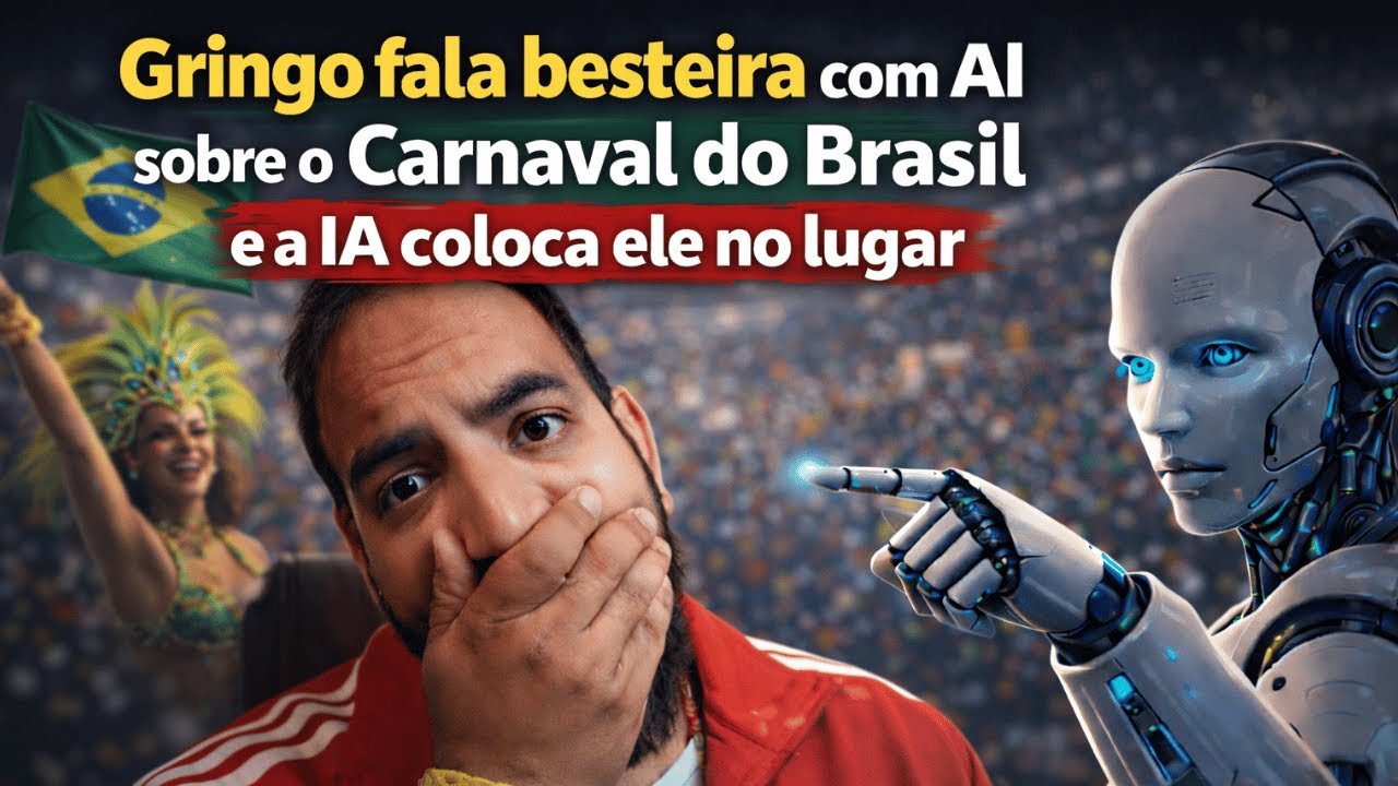 🎭🇧🇷 Gringo fala besteira com IA sobre o Carnaval do Brasil e a IA coloca ele no lugar 🤖🔥