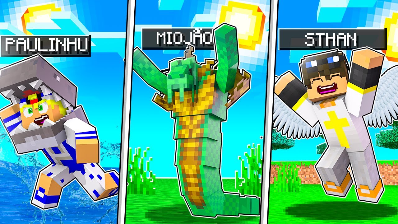 MINECRAFT MAS TEMOS AS RAÇAS DIFERENTES !