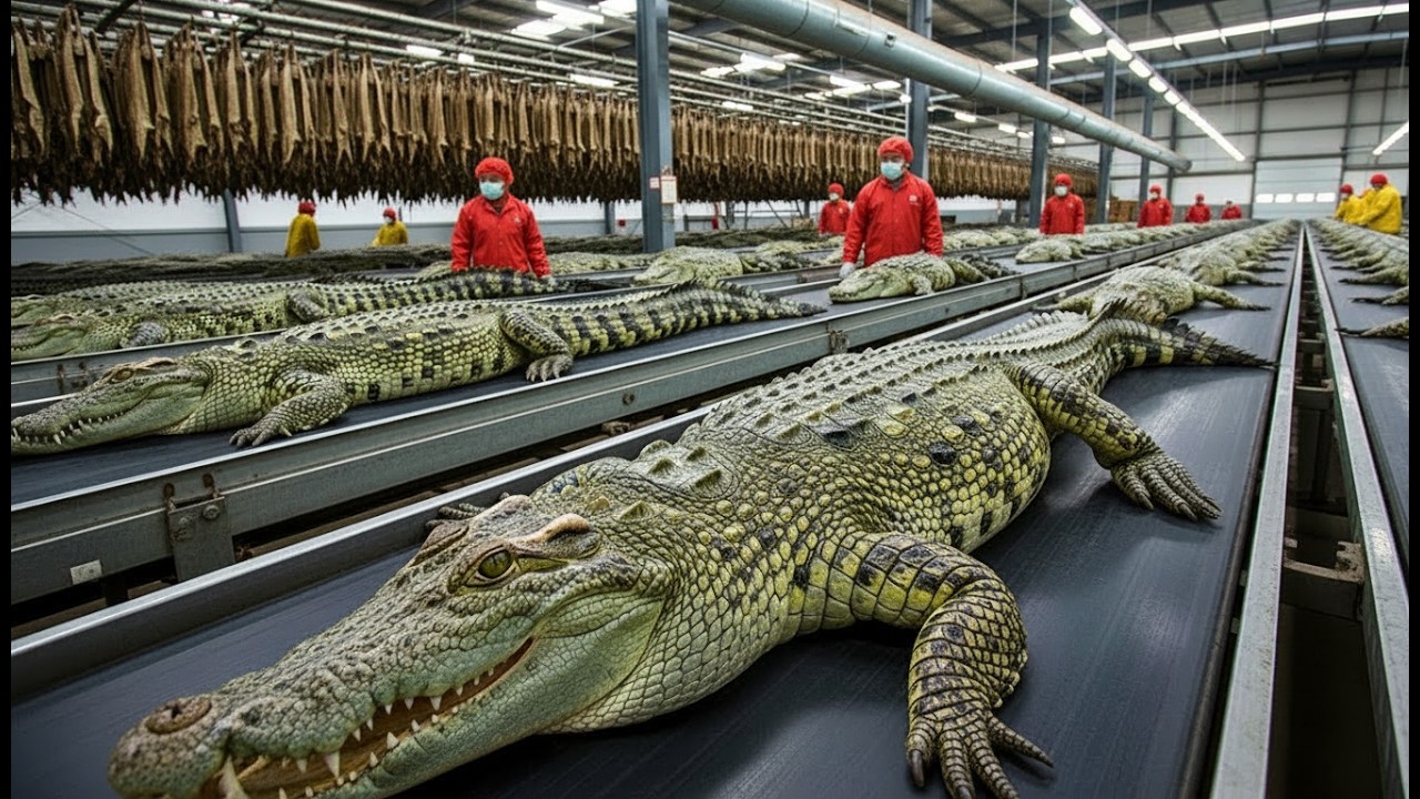 Inside the Crocodile-Leather Factory: From Raw Hide to Luxury Fashion | Full Process